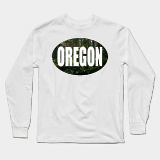 Oregon Bumper Sticker Long Sleeve T-Shirt